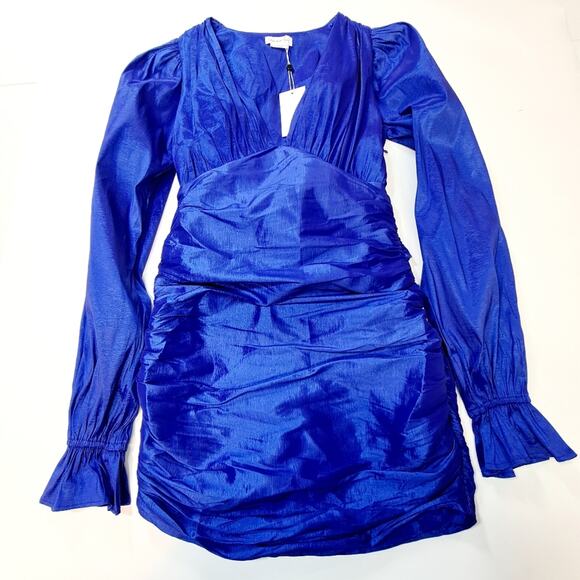 Lovers and Friends Tyra Mini Dress in Indigo Blue Small - Picture 2 of 11